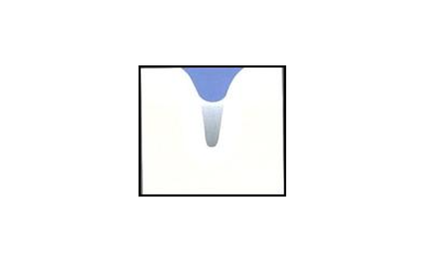 Tegningen viser en rengjort fure fyldt med lak.